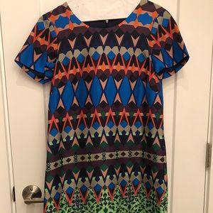 J.Crew Silk patterned dress